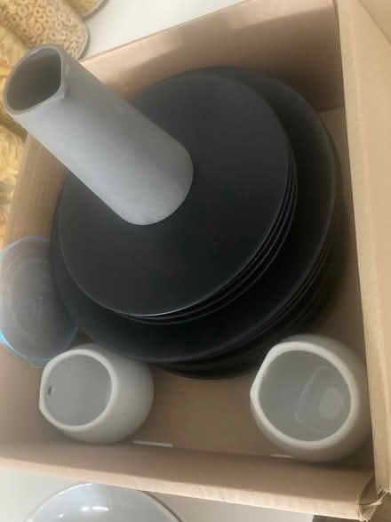 Photo of free Black crockery set + kitchenware (Muswell Hill n10) #1