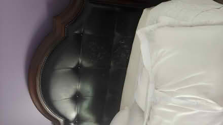 Photo of free Queen size headboard and bedframe (Snellville) #1