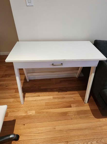 Photo of free White Office Table + Office Chair (Dyker Heights 11219) #3