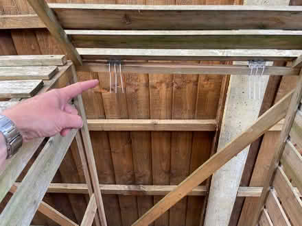 Photo of free Wooden Double bin storage (Brickhill, Bedford) #4