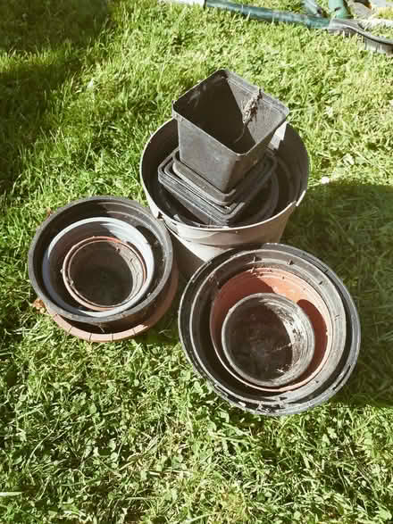 Photo of free Assorted Plastic Plant Pots (Canonmills EH3) #1