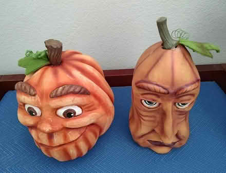 Photo of free Two Halloween pumpkin decorations ((south) Central Park - Denver) #1