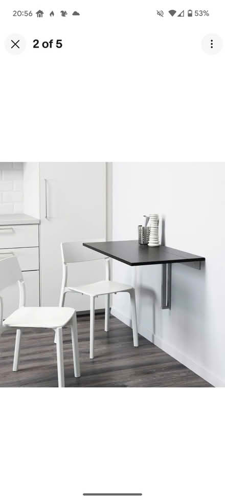 Photo of free ikea wall mounted drop leaf table desk (Tattenhoe MK4) #1