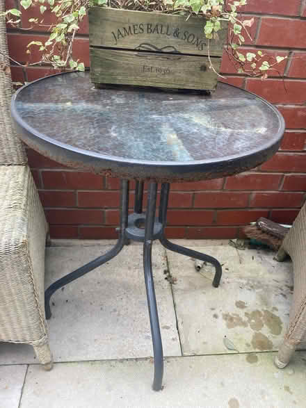 Photo of free Wicker chairs and small table (Rockliffe) #2
