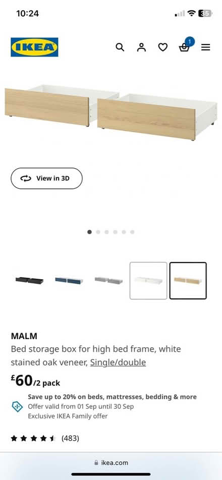 Photo of free IKEA under bed storage (W6 7RL) #1