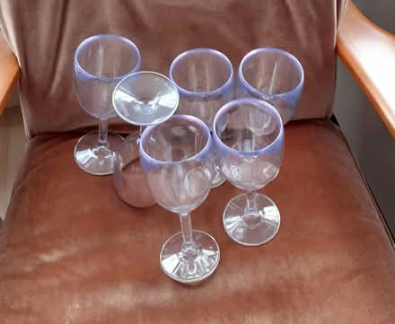 Photo of free 6 plastic goblet shaped glasses (Great Moor SK7) #1