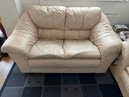 Photo of free 2 leather Sofas and coffee table (Harrow HA3) #3