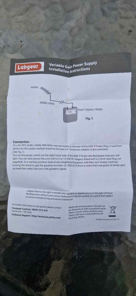 Photo of free Labgear DVB-T Signal finder (Walmer CT14) #2