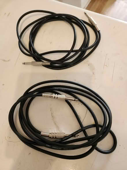 Photo of free 2 x 3m guitar cables (Farnborough GU14) #1