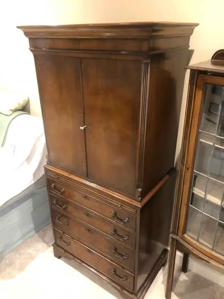 Photo of free Beautiful reproduction linen closet. Dark wood. (Charlbury OX7) #2