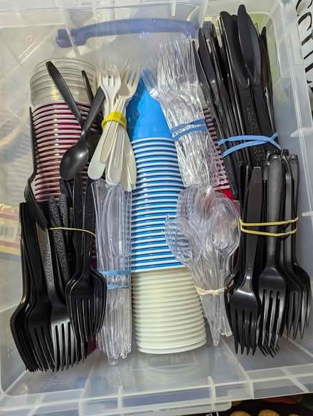 Photo of free party plastic wear and napkins (Hercules) #1
