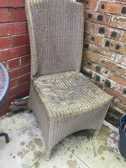 Photo of free Wicker chairs and small table (Rockliffe) #3