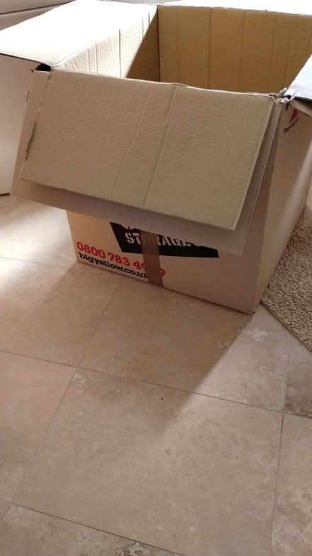 Photo of free 2 large cardboard packaging / removal boxes (Ivy Farm SK11) #1