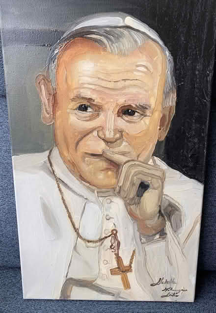 Photo of free Painting of Pope John Paul II (Howth, Co. Dublin) #1