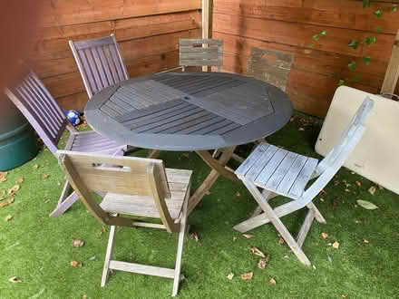 Photo of free Solid wood table and 6 chairs (Lightwater GU18) #1