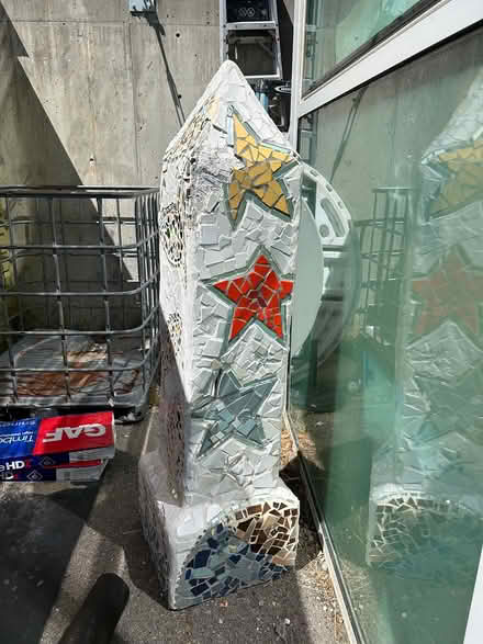 Photo of free Plaster mosaic obelisk (Mill Valley) #2