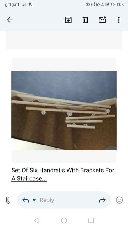 Photo of free Wooden staircase Handrail (Westcliff-on-sea SS9) #1