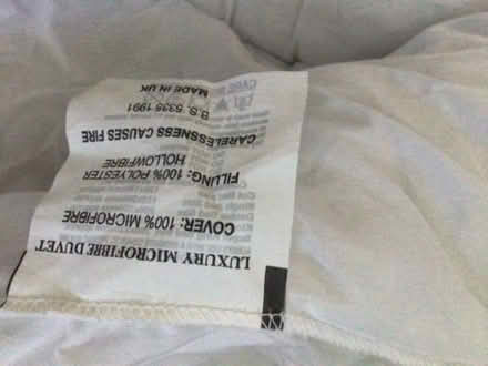 Photo of free King size duvet 12.5 tog (Burford OX18) #3