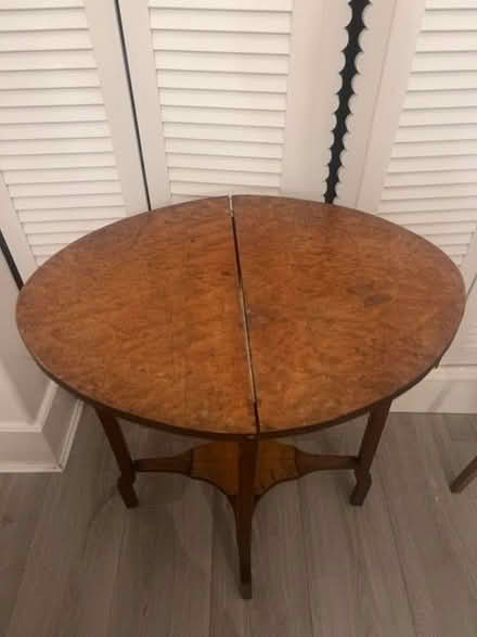 Photo of free Small wooden side table or plant stand. (Chelsea SW3) #2