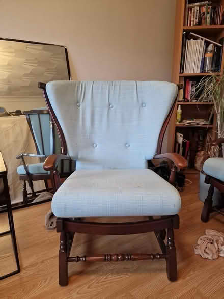 Photo of free Blue Arm Chair & Sofa Set (Crystal Palace) #1