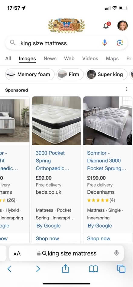 Photo of King size mattress (Glasgow west G12) #1