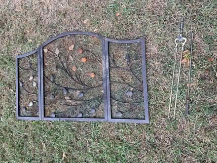 Photo of free Metal fireplace grate & poker (Piedmont) #1