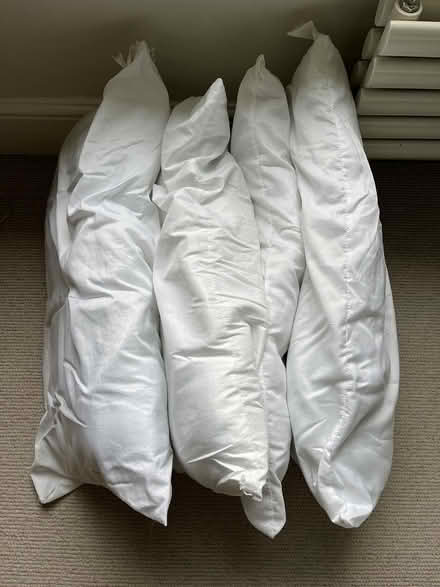 Photo of free 4 x white pillows (Battersea) #1