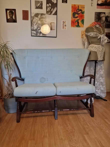 Photo of free Blue Arm Chair & Sofa Set (Crystal Palace) #2