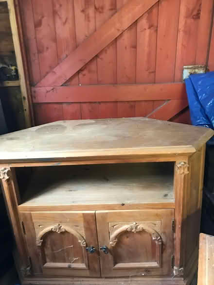Photo of free Solid pine tv corner unit (Saltcoats KA20) #2
