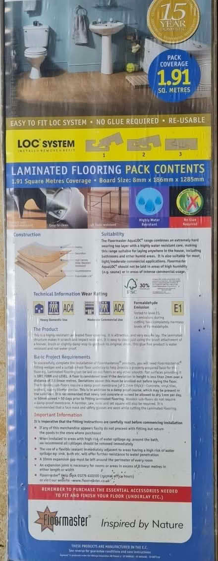 Photo of free Laminated flooring (GU14) #2