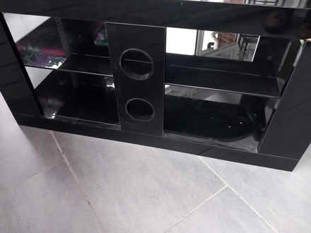 Photo of free Black glass TV unit (Writtle) #2