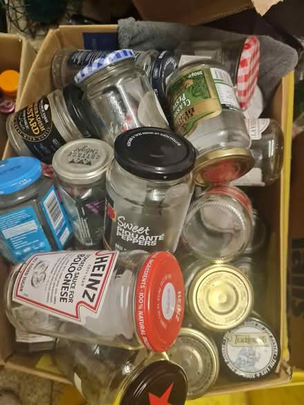 Photo of free Box of used clean jars (Ashtead) #1