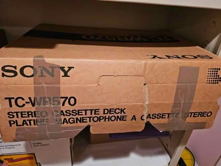 Photo of free Sony double cassette deck (Florham Park) #1