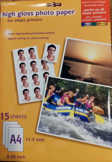 Photo of free Photo paper for inkjet printer (Berkeley Heath GL13) #1