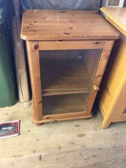 Photo of free Old pine hifi unit - 2 shelves (Saltcoats KA20) #1
