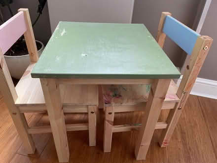 Photo of free Children table and chairs (Kensington) #1