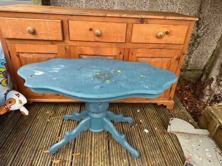 Photo of free Wood table (Oakwood derby) #1