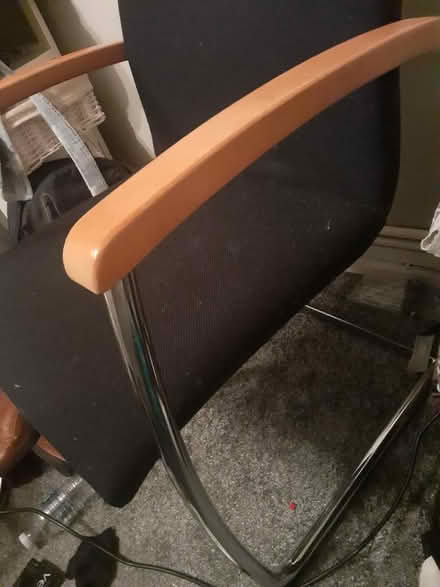 Photo of free Office chair wood arms & steel legs (Bs11 0ex) #3