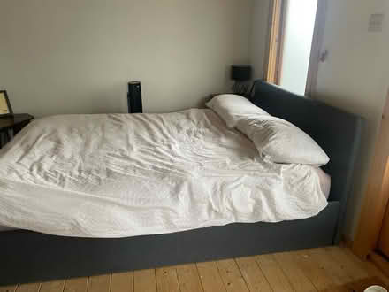 Photo of free Double ottoman bedframe - Dark grey (Garston WD25) #1