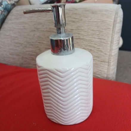 Photo of free Soap/body lotion Dispenser White (Bishop's Itchington CV47) #1