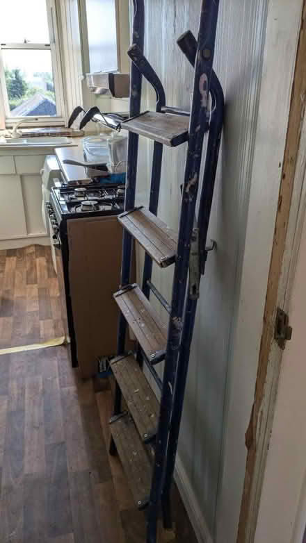 Photo of free Metal and wooden step ladder (Perth PH1) #2