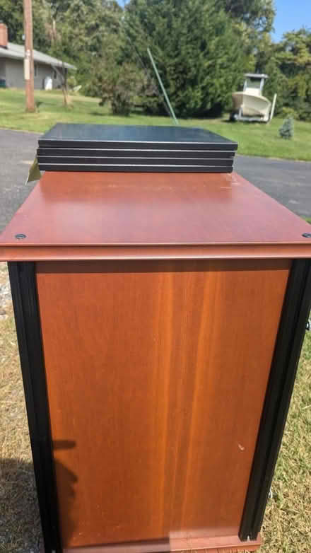 Photo of free Wooden cabinet and small table (Kent Island) #4