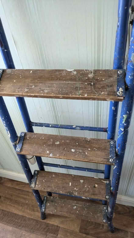 Photo of free Metal and wooden step ladder (Perth PH1) #1
