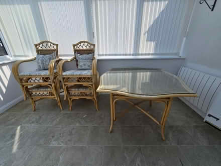 Photo of free Bamboo table and chairs set (Flitwick) #1
