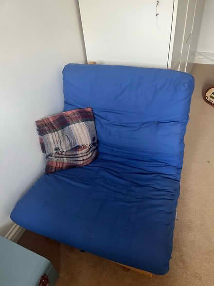 Photo of free Blue futon chair (OX28 Witney) #1