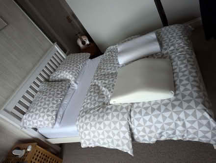 Photo of free Habitat Aspley White Double Bed Frame (Croxdale DH6) #1
