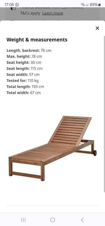 Photo of free Broken wooden sun lounger (B23) #4