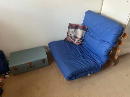 Photo of free Blue futon chair (OX28 Witney) #2