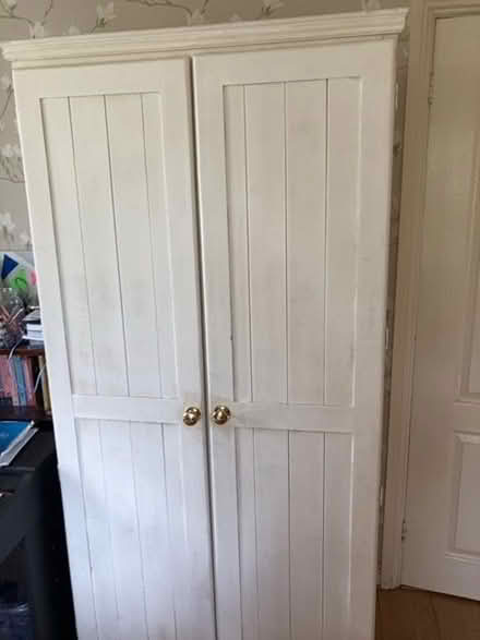 Photo of free White painted wardrobe (Up Hatherley GL51) #1
