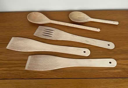 Photo of free 5 wooden spatulas (Tunbridge Wells N. TN1) #1